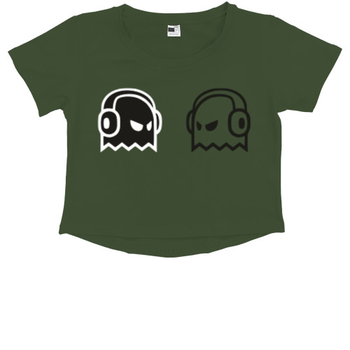 Kids' Premium Cropped T-Shirt - gamer - Mfest