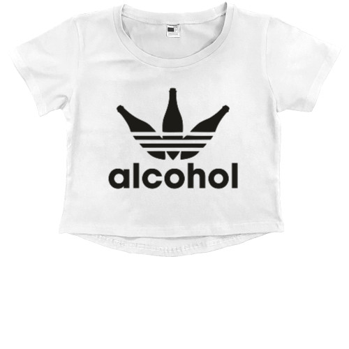 Kids' Premium Cropped T-Shirt - alcohol - Mfest