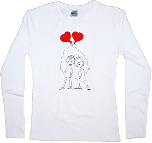 Women's Longsleeve Shirt - i love you 2 - Mfest