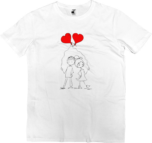 Men’s Premium T-Shirt - i love you 2 - Mfest