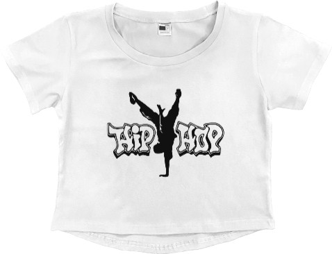 Women's Cropped Premium T-Shirt - HIP HOP - Mfest