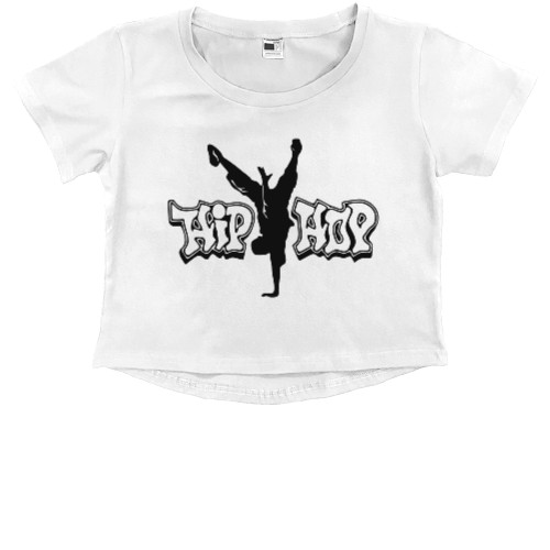 Kids' Premium Cropped T-Shirt - HIP HOP - Mfest