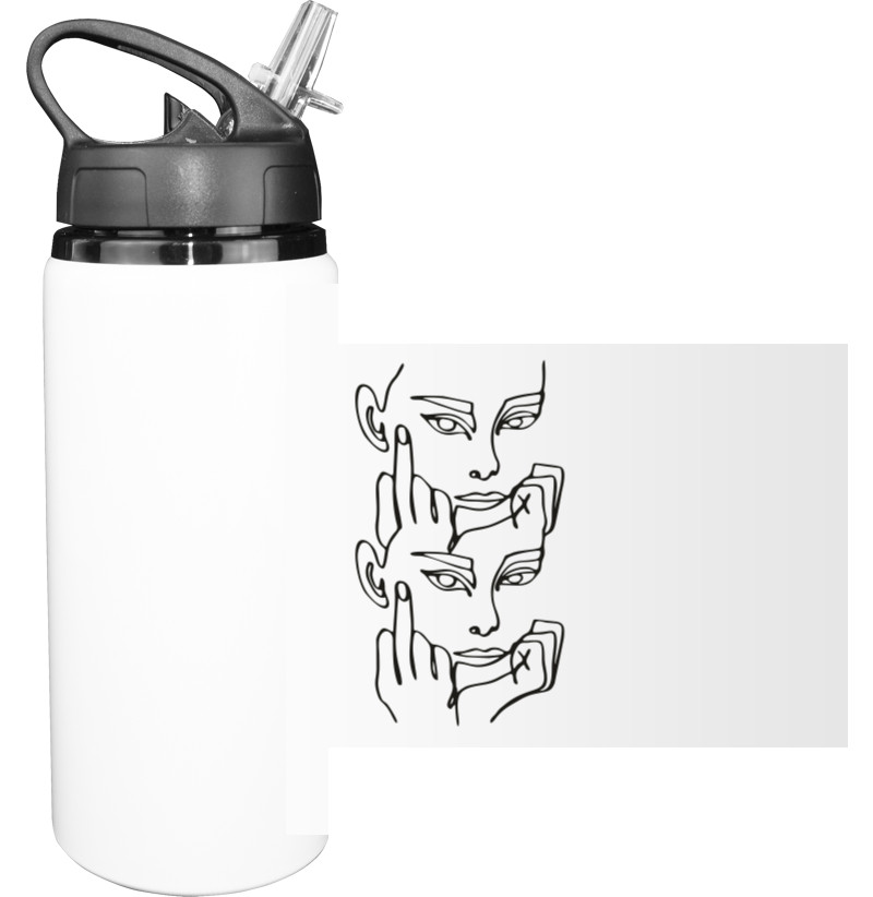 Sport Water Bottle - f.ck - Mfest