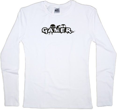 Women's Longsleeve Shirt - gamer - Mfest