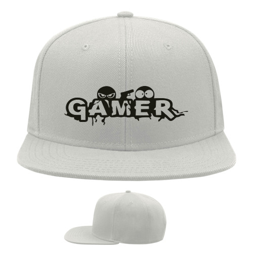 Snapback Baseball Cap - gamer - Mfest