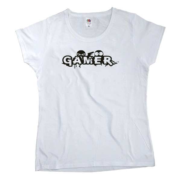 Women's T-shirt Fruit of the loom - gamer - Mfest