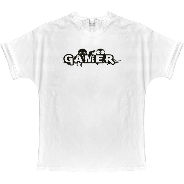 T-shirt Oversize - gamer - Mfest