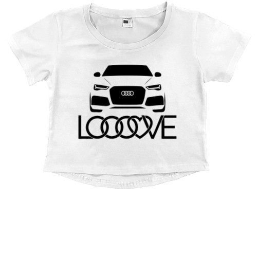 Kids' Premium Cropped T-Shirt - AUDI - Mfest