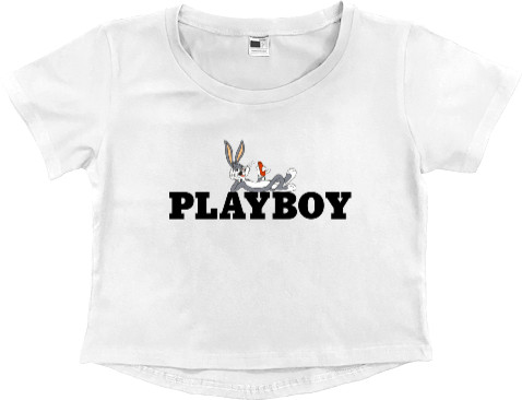 Кроп - топ Премиум Женский - playboy - Mfest