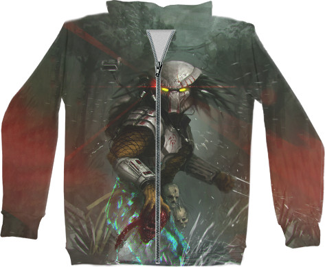 Kids' Zip-through Hoodie 3D - Predator (2) - Mfest