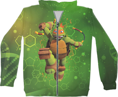 Kids' Zip-through Hoodie 3D - TMNT [14] - Mfest