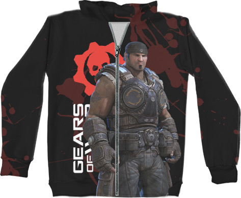 Kids' Zip-through Hoodie 3D - Gears of War 20 - Mfest