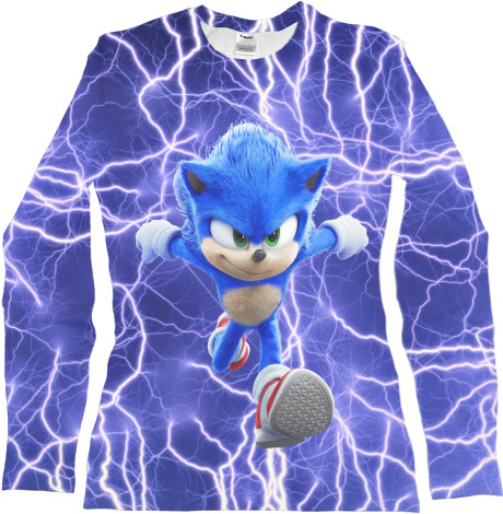 Women's Longsleeve Shirt 3D - SONIC (lightning 1) - Mfest