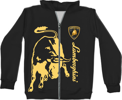 Kids' Zip-through Hoodie 3D - Lamborghini [16] - Mfest