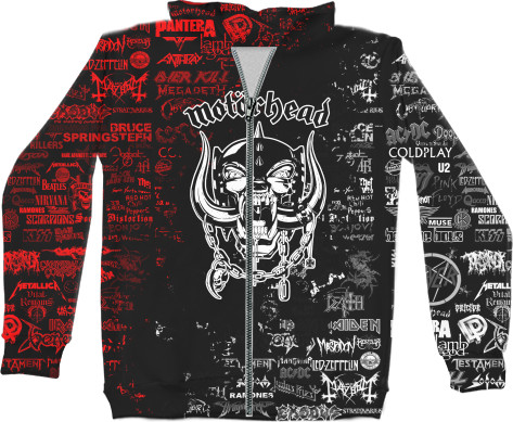 Kids' Zip-through Hoodie 3D - Motörhead 5 - Mfest