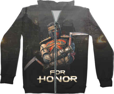 Kids' Zip-through Hoodie 3D - FOR HONOR [8] - Mfest