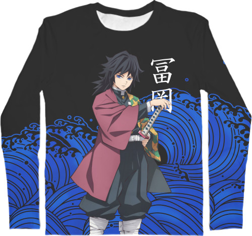 Men's Longsleeve Shirt 3D - DEMON SLAYER: KIMETSU NO YAIBA [63] - Mfest