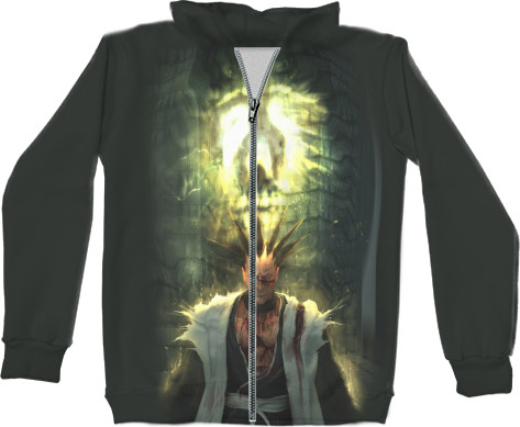 Kids' Zip-through Hoodie 3D - BLEACH (10) - Mfest