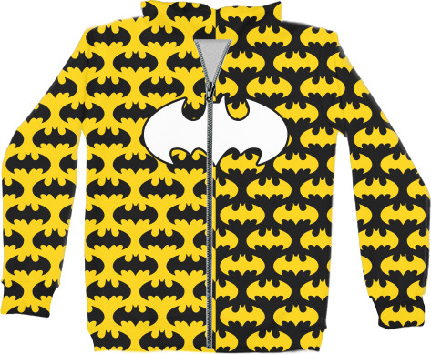 Kids' Zip-through Hoodie 3D - BATMAN (LOGO 1) - Mfest