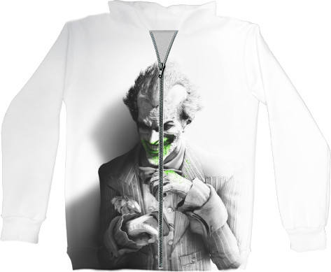 Kids' Zip-through Hoodie 3D - Batman: Arkham City (1) - Mfest