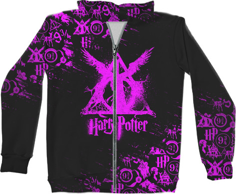 Kids' Zip-through Hoodie 3D - HARRY POTTER (20) - Mfest