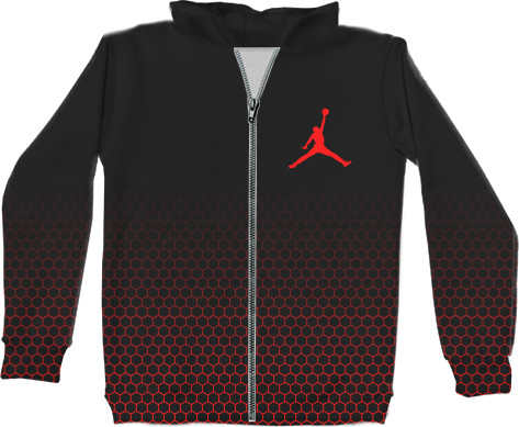 Баскетбол - Kids' Zip-through Hoodie 3D - JORDAN [19] - Mfest