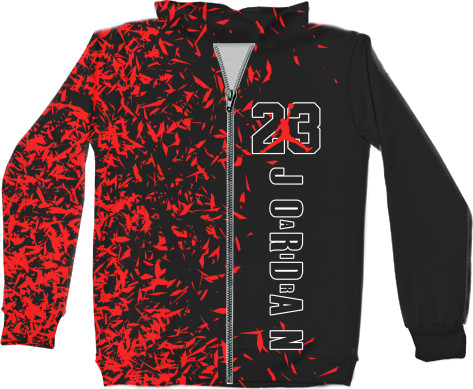 Kids' Zip-through Hoodie 3D - JORDAN [2] - Mfest