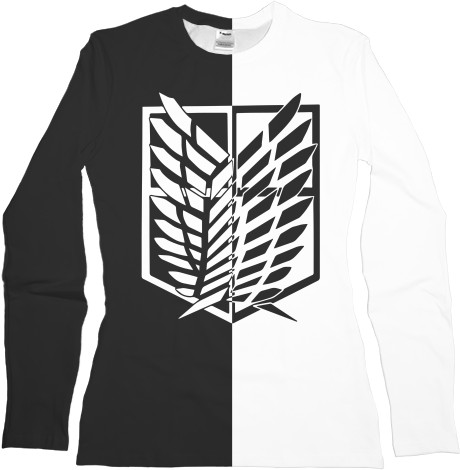 Women's Longsleeve Shirt 3D - АТАКА ТИТАНОВ (ATTACK ON TITANS) 26 - Mfest