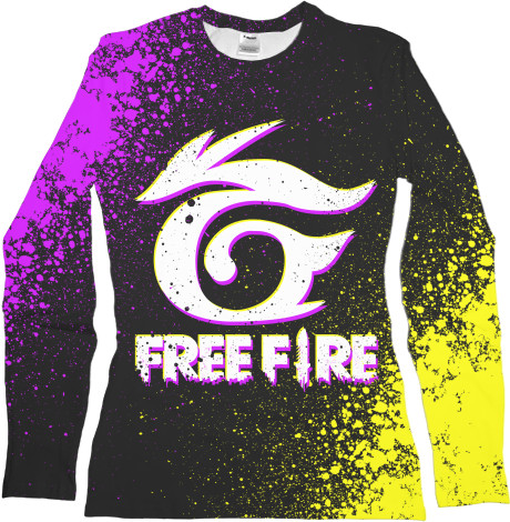 Women's Longsleeve Shirt 3D - Garena Free Fire [9] - Mfest