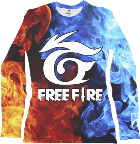 Women's Longsleeve Shirt 3D - Garena Free Fire [11] - Mfest