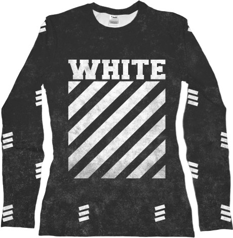 Women's Longsleeve Shirt 3D - OFF WHITE (8) - Mfest