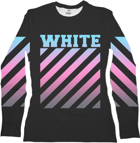 Women's Longsleeve Shirt 3D - OFF WHITE (7) - Mfest