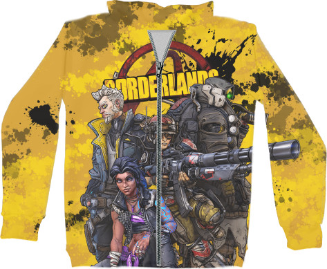 Unisex Zip-through Hoodie 3D - BORDERLANDS [4] - Mfest