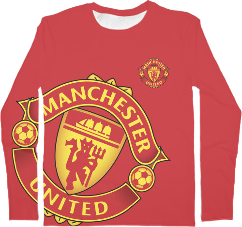 Men's Longsleeve Shirt 3D - manchester united [4] - Mfest