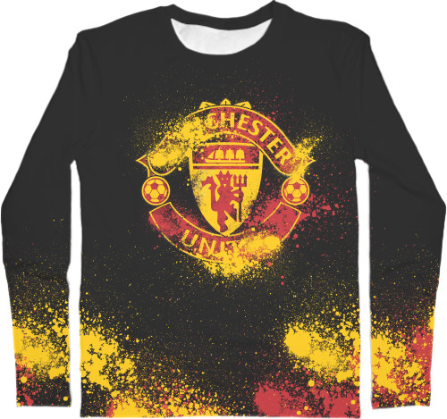 Men's Longsleeve Shirt 3D - manchester united [2] - Mfest