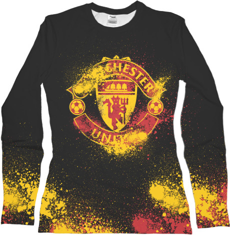 Women's Longsleeve Shirt 3D - manchester united [2] - Mfest