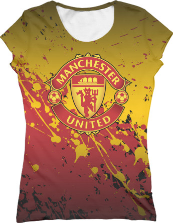 Women's T-Shirt 3D - manchester united [1] - Mfest