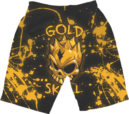 Men's Shorts 3D - STANDOFF 2 [GOLD SKULL] 5 - Mfest