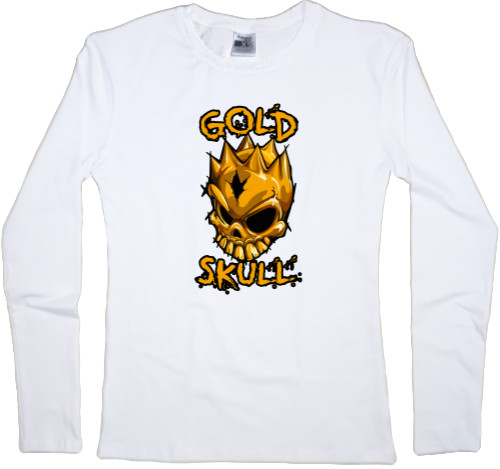 Women's Longsleeve Shirt - STANDOFF 2 [GOLD SKULL] 6 - Mfest