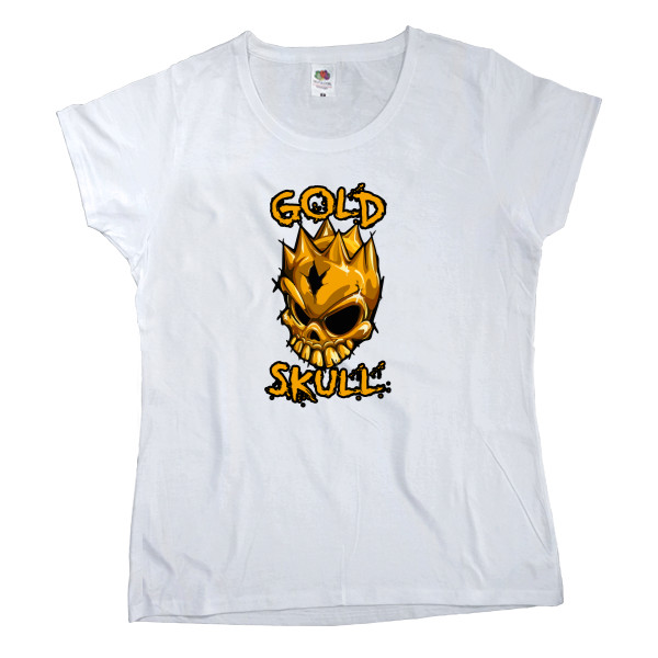 Women's T-shirt Fruit of the loom - STANDOFF 2 [GOLD SKULL] 6 - Mfest