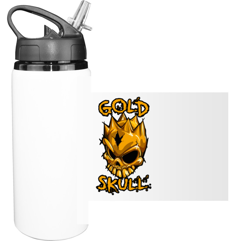 Sport Water Bottle - STANDOFF 2 [GOLD SKULL] 6 - Mfest