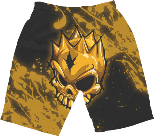 Men's Shorts 3D - STANDOFF 2 [GOLD SKULL] 4 - Mfest