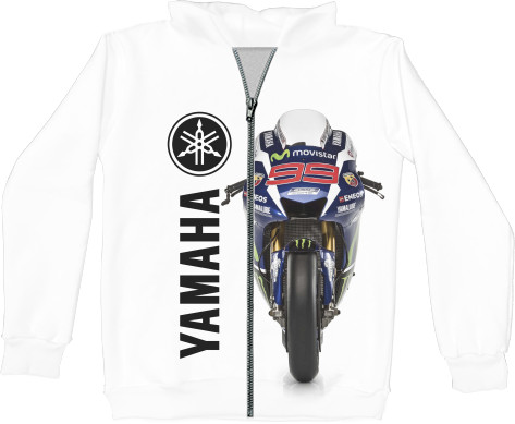 Unisex Zip-through Hoodie 3D - YAMAHA (14) - Mfest