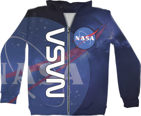 Unisex Zip-through Hoodie 3D - NASA [11] - Mfest