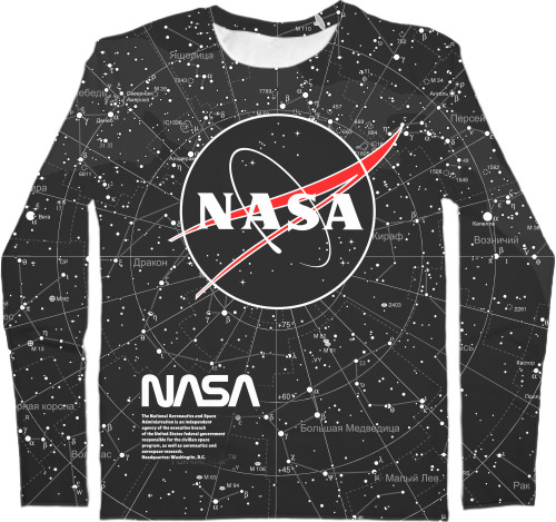 Men's Longsleeve Shirt 3D - NASA [3] - Mfest