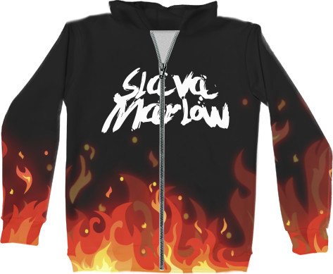 Unisex Zip-through Hoodie 3D - SLAVA MARLOW (4) - Mfest