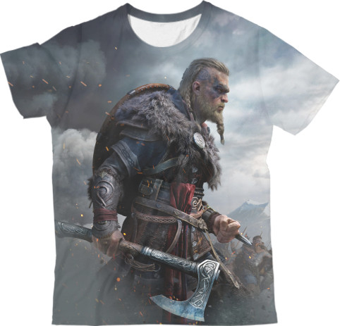 Kids' T-Shirt 3D - Assassin’s Creed Valhalla (4) - Mfest