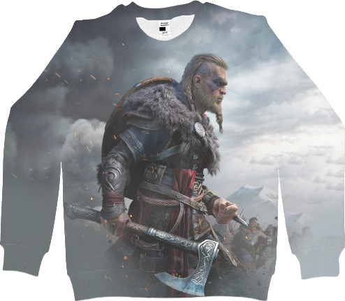 Kids' Sweatshirt 3D - Assassin’s Creed Valhalla (4) - Mfest