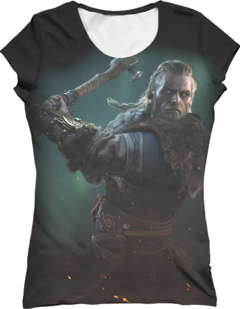 Women's T-Shirt 3D - Assassin’s Creed Valhalla (1) - Mfest