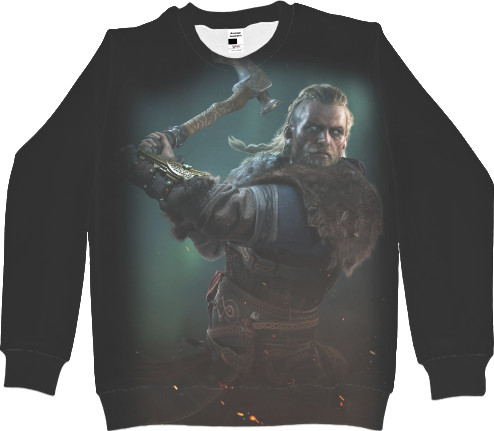 Kids' Sweatshirt 3D - Assassin’s Creed Valhalla (1) - Mfest